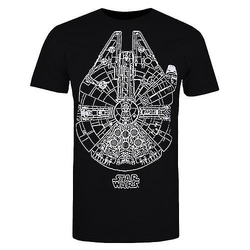 Star Wars Mens Millennium Falcon T-Shirt