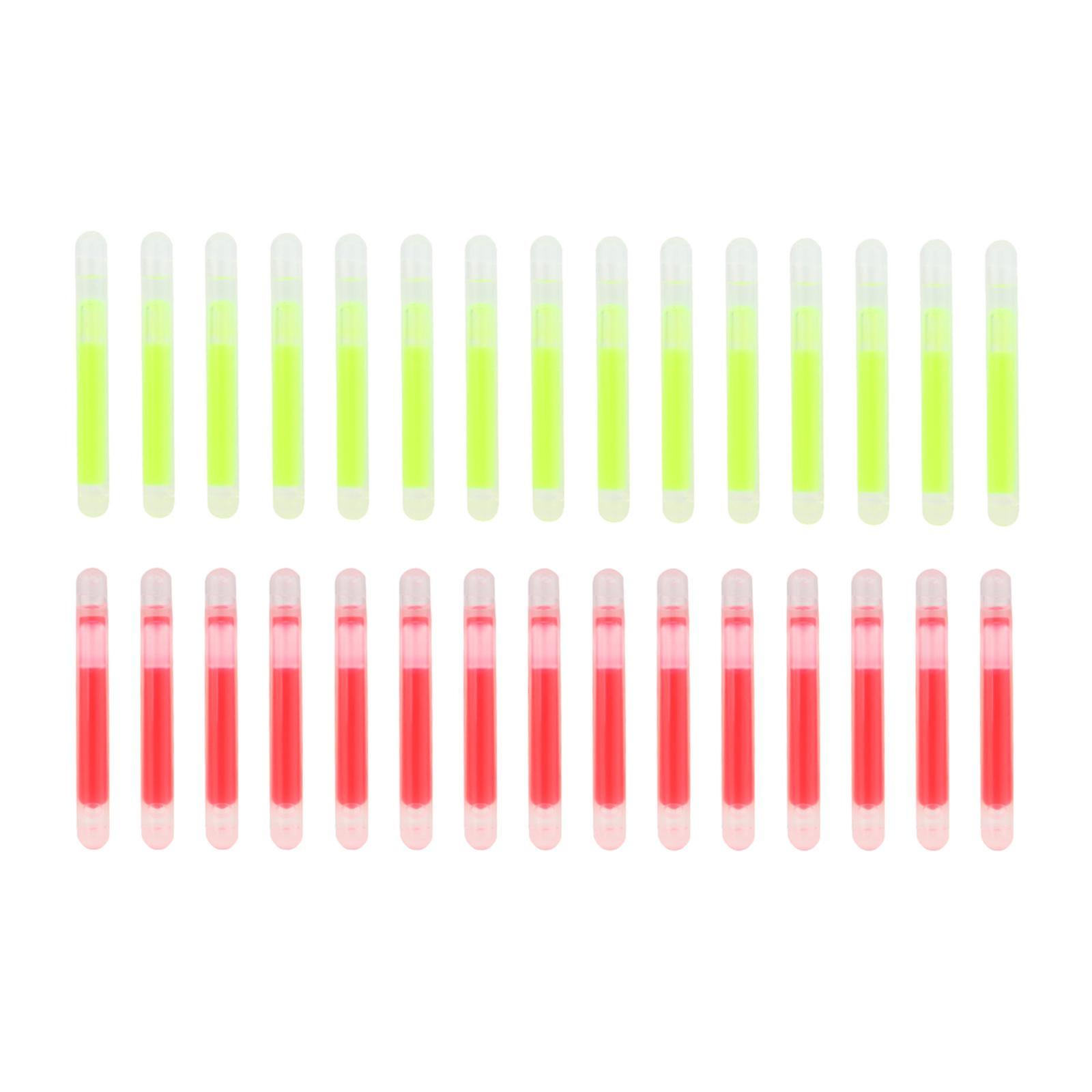 30x Tactical Fluorescent Light Stick Luminous Lightstick Float Rod  mixed