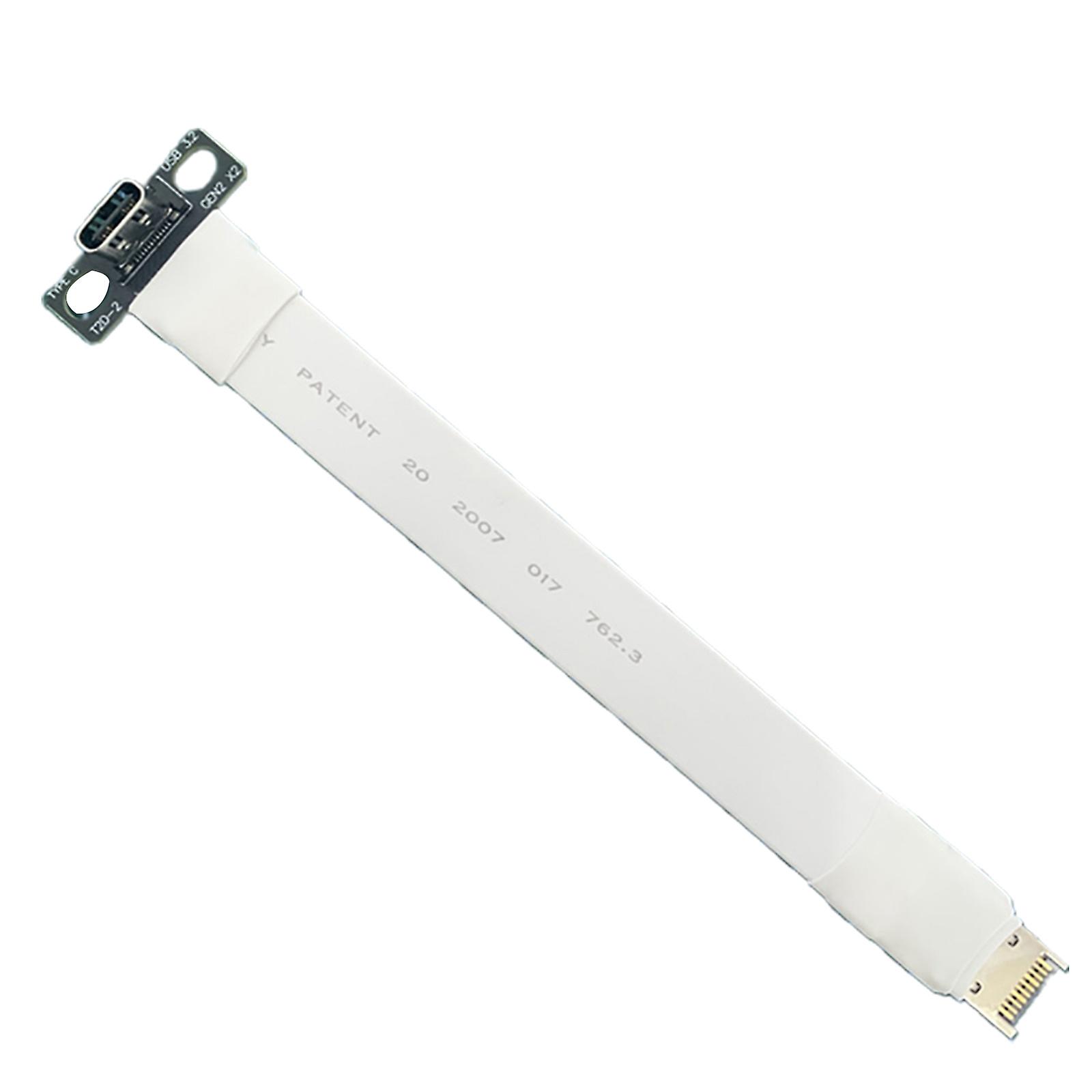 USB 3.1 3.2 Gen2 20G Type E to Type C Transfer Wire Right Angle Type C/E Cable