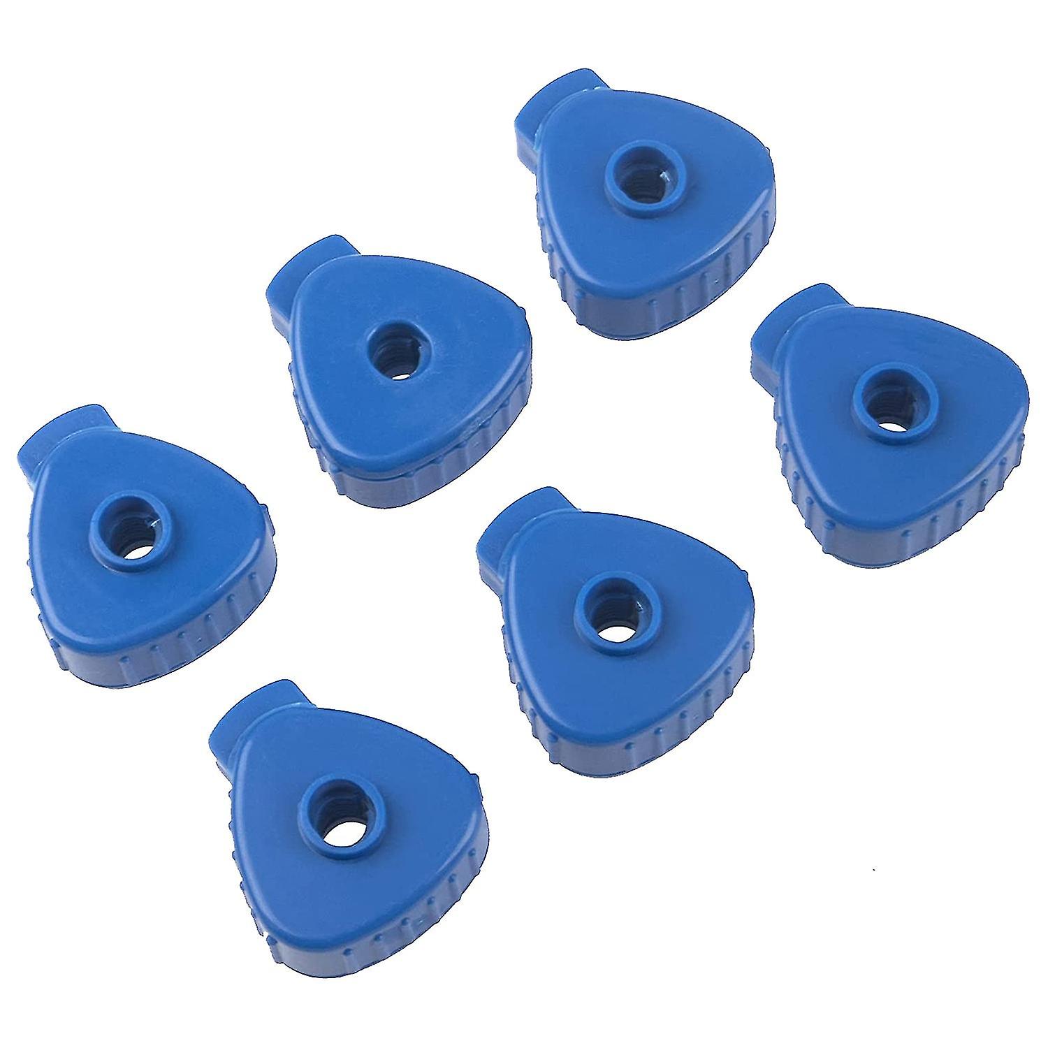 6 Pcs Plastic Cymbal Nut, Cymbal Nut For Percussion Drum Kit,percussion Replacement Accessories(blu