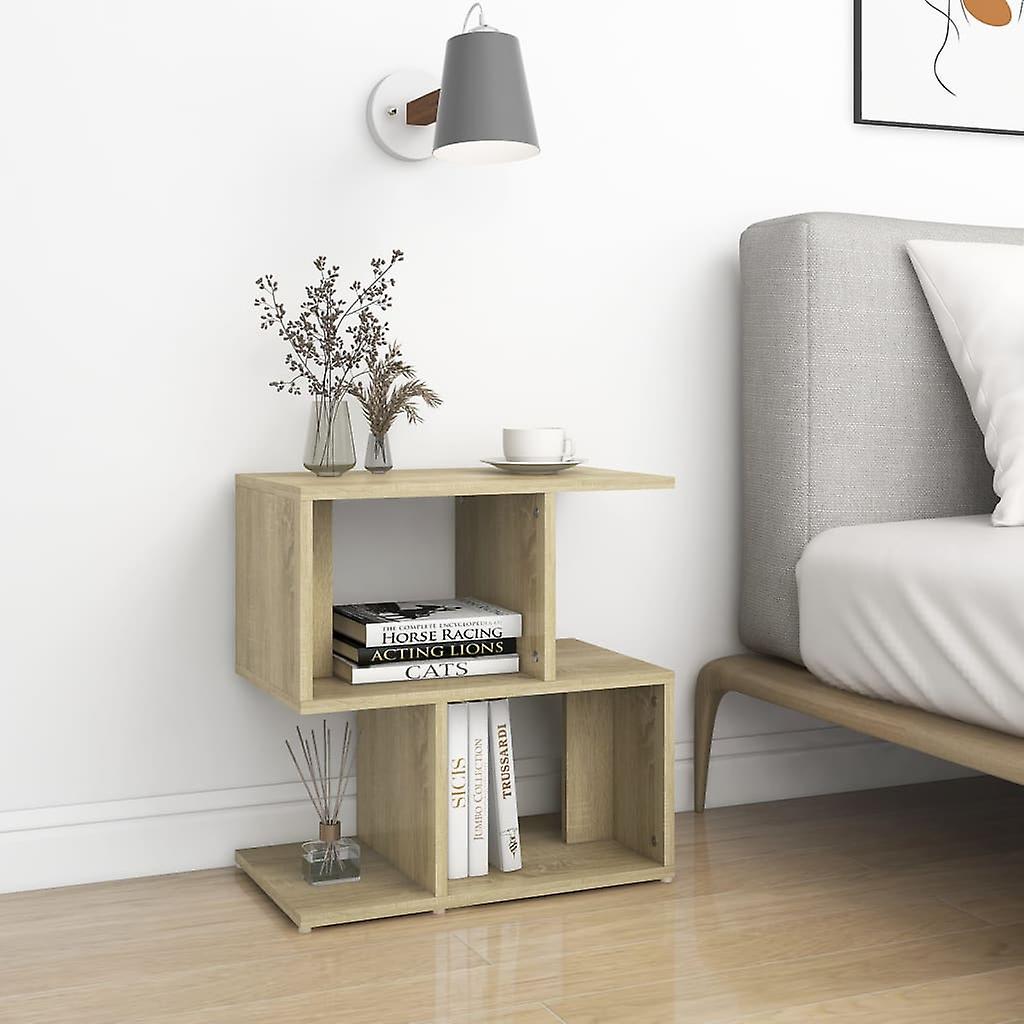 Bedside Table Sonoma Oak 50x30x51.5 cm Engineered Wood