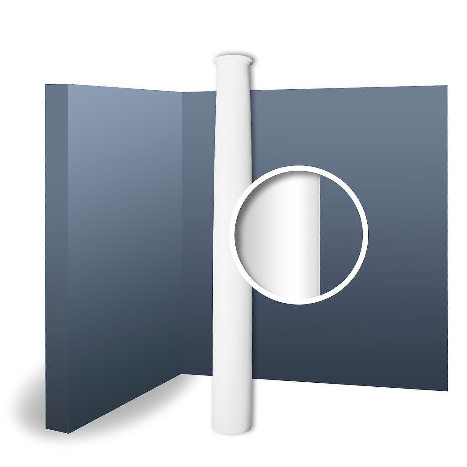 Orac Decor 1 x Full column shaft K1102 LUXXUS white Purotouch® pre-primed lightweight, sturdy, dimensionally stable