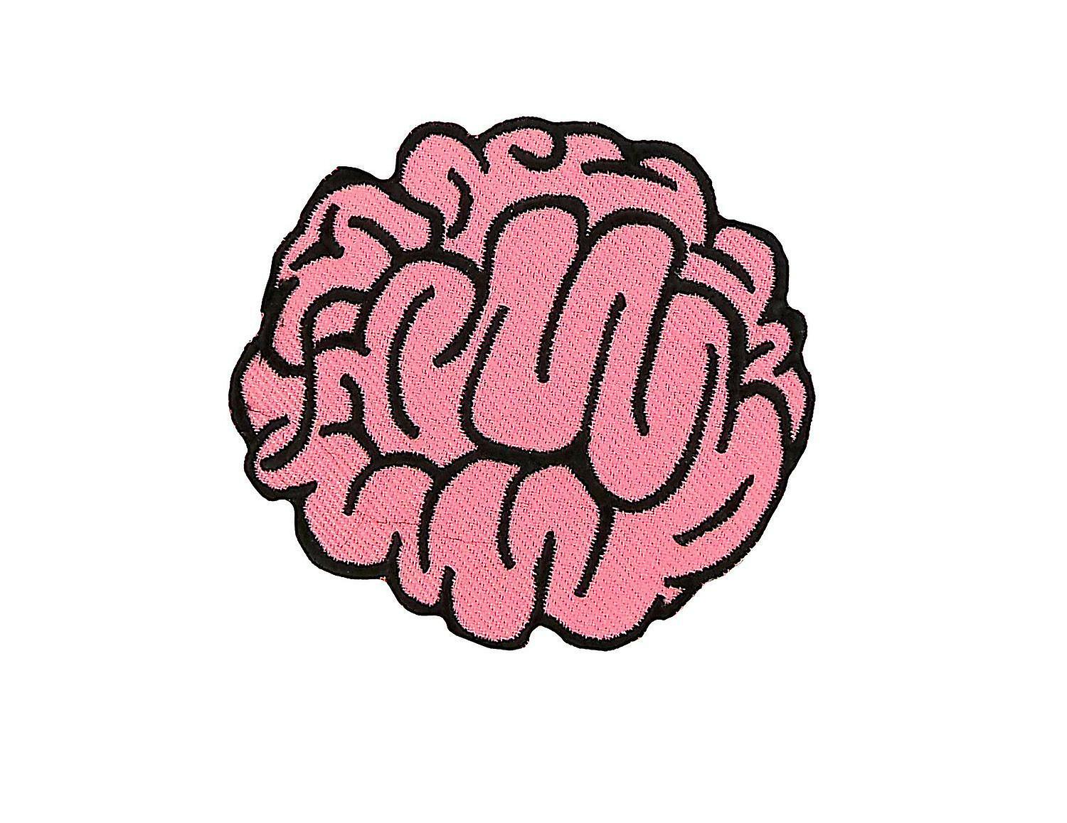 Patch Ecusson Brode Applique Backpack Jacket Doudoune Couture Brain Kawaii