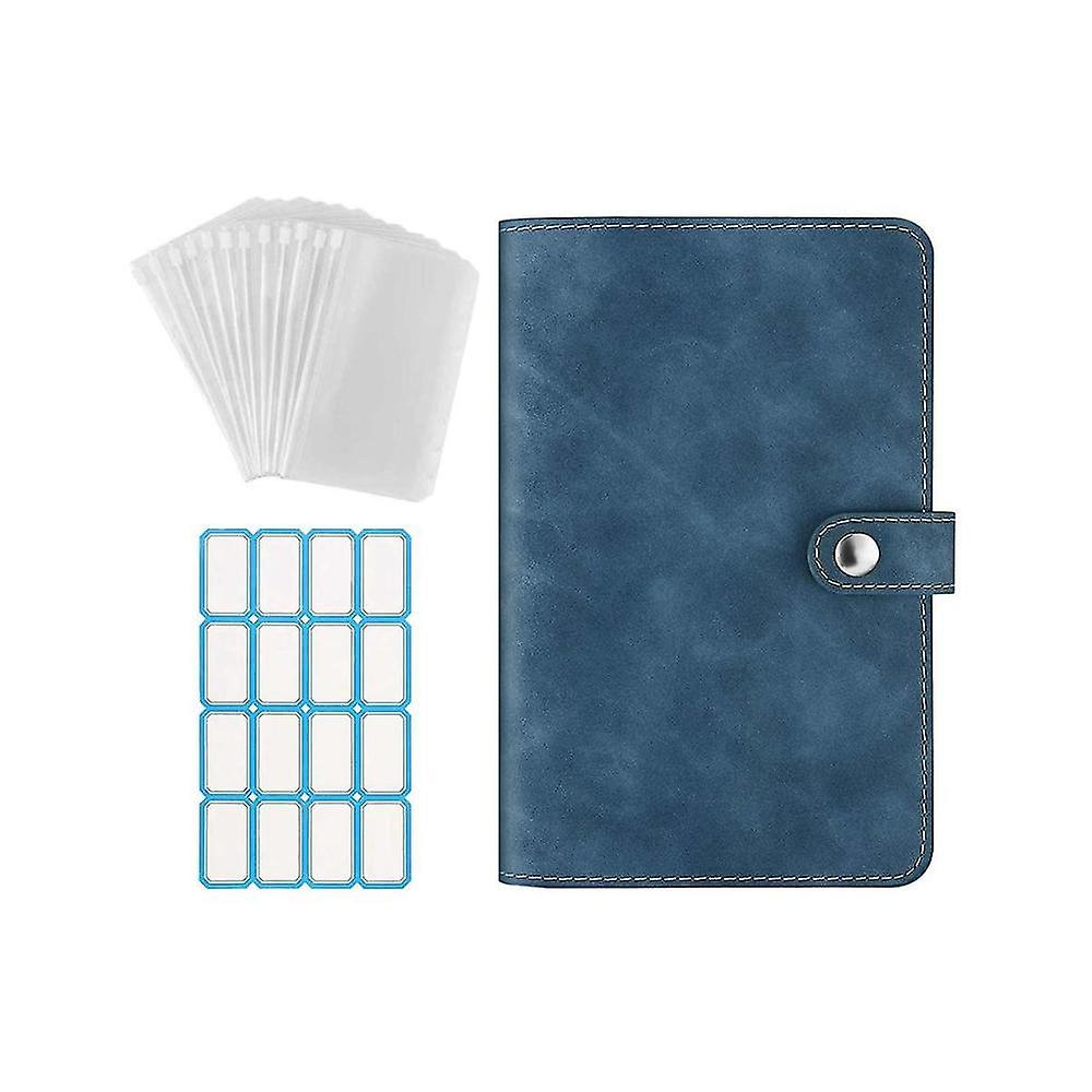 6 Ring Notebook Binder Pu Leather Binder Notebook Binder Cover With Clear Plastic A6 Binder Envelop