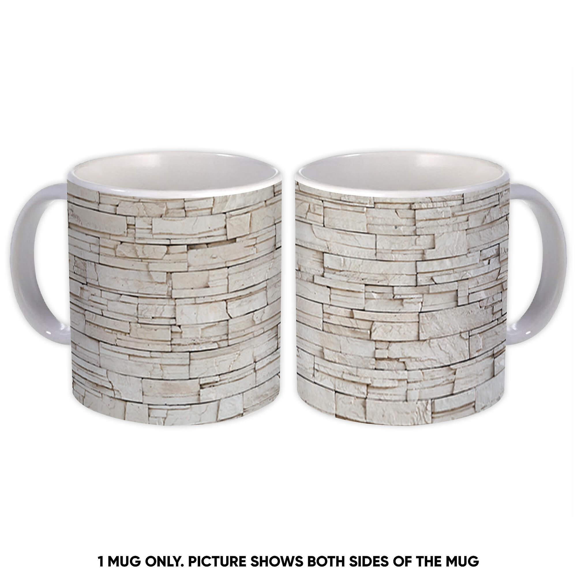 Gift Mug: Stone Wall Texture Bricks