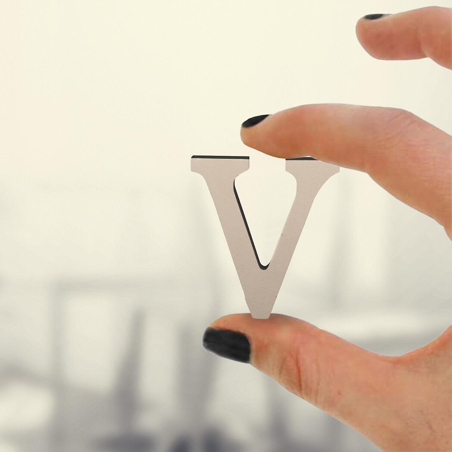 Standing Wooden V Letters Alphabets