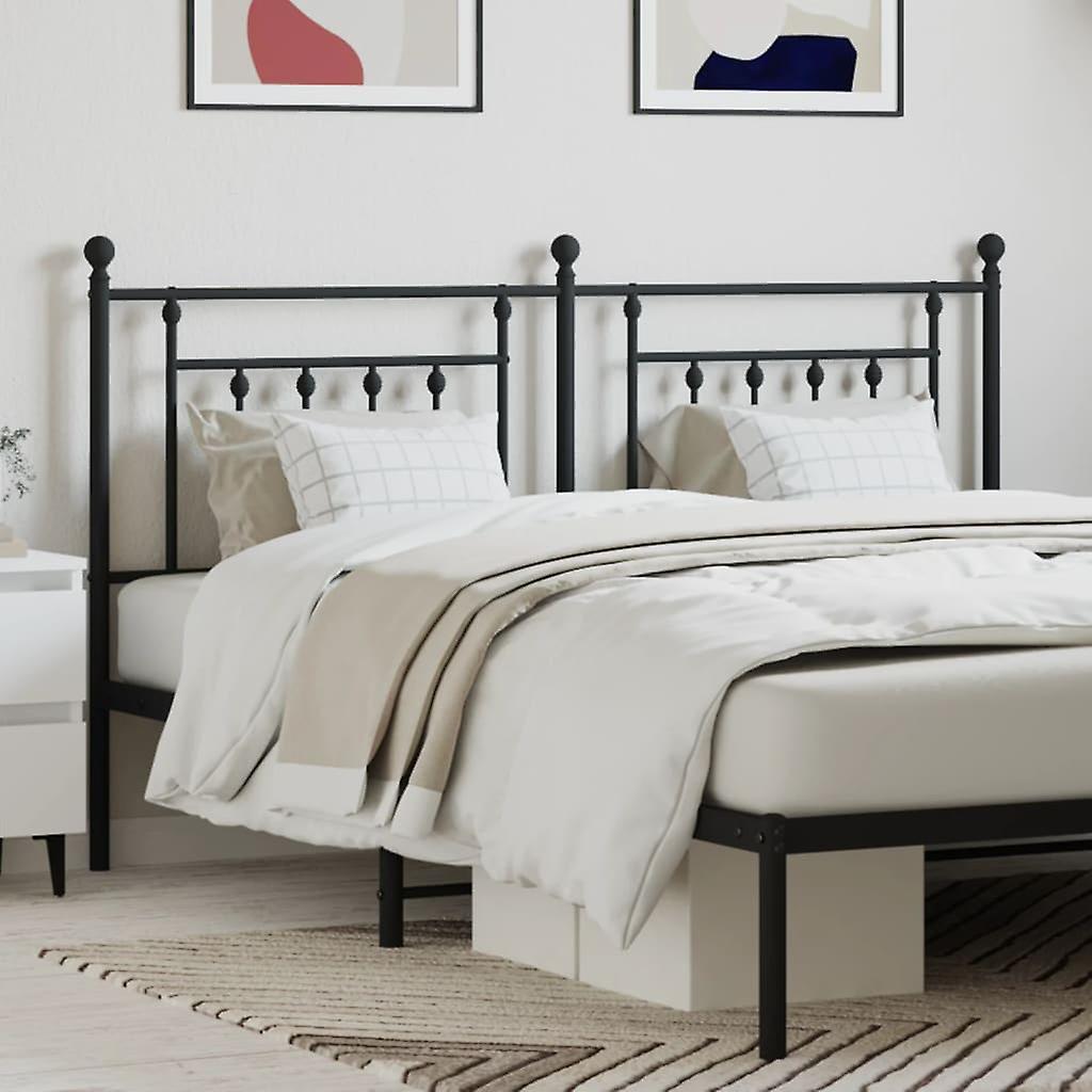 Kopfteil Metall Schwarz 180 cm