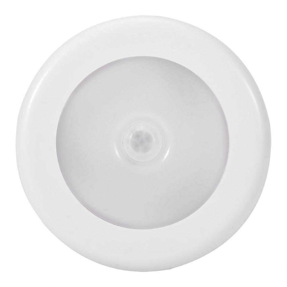 Round 6 LED Infrared Night Light with Automatic Motion Sensor for Cabinet, Stairs