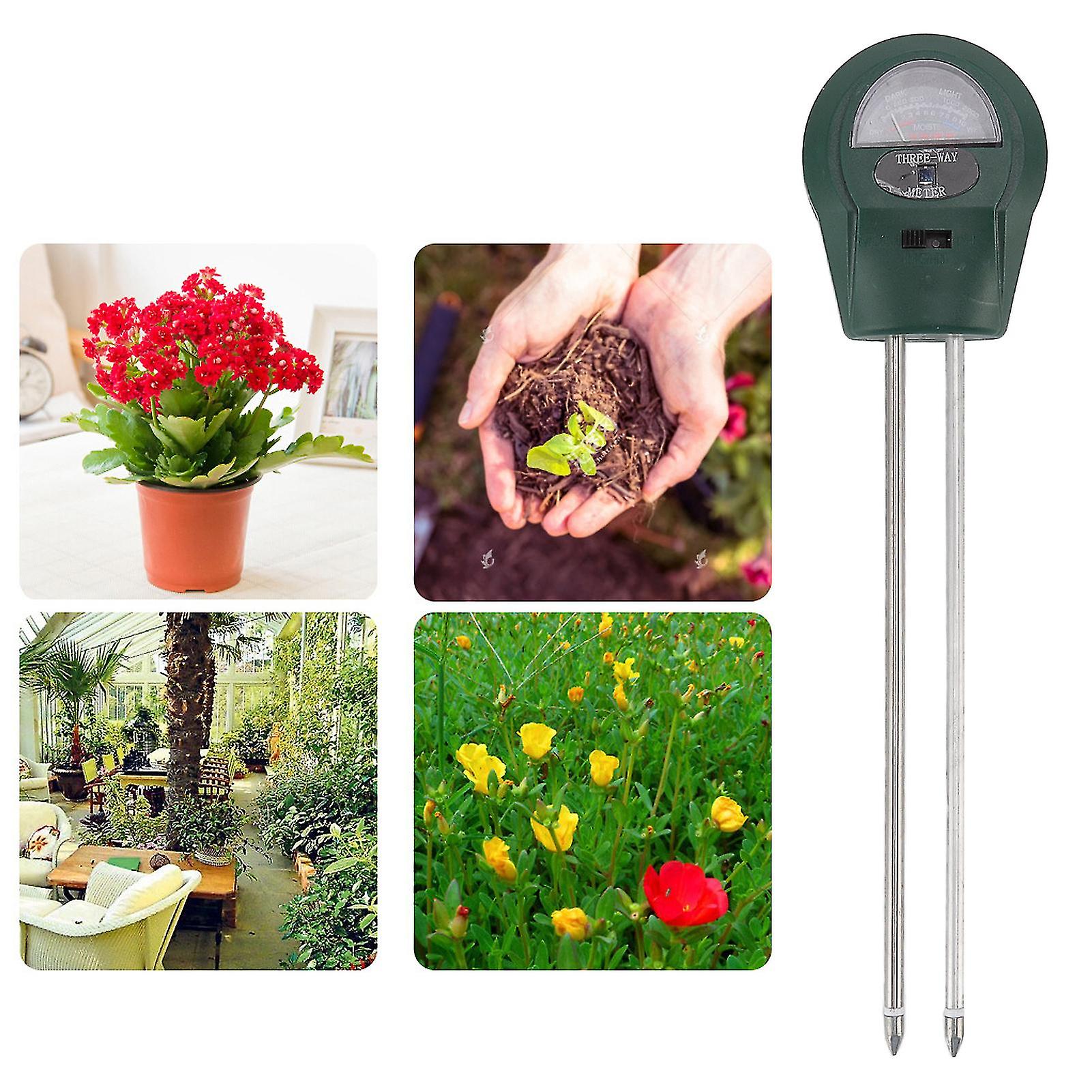 3 in 1 Soil Moisture Meter PH Light Tester 6x3.5x25.8cm ABS