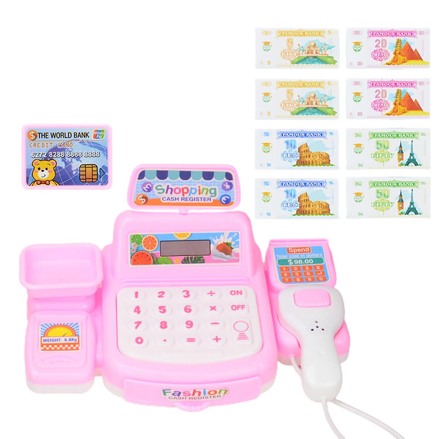 1 Set Cashier Model Sound Light Effect Realistic Detail Plastic Parent-child Interactive Cash Regist