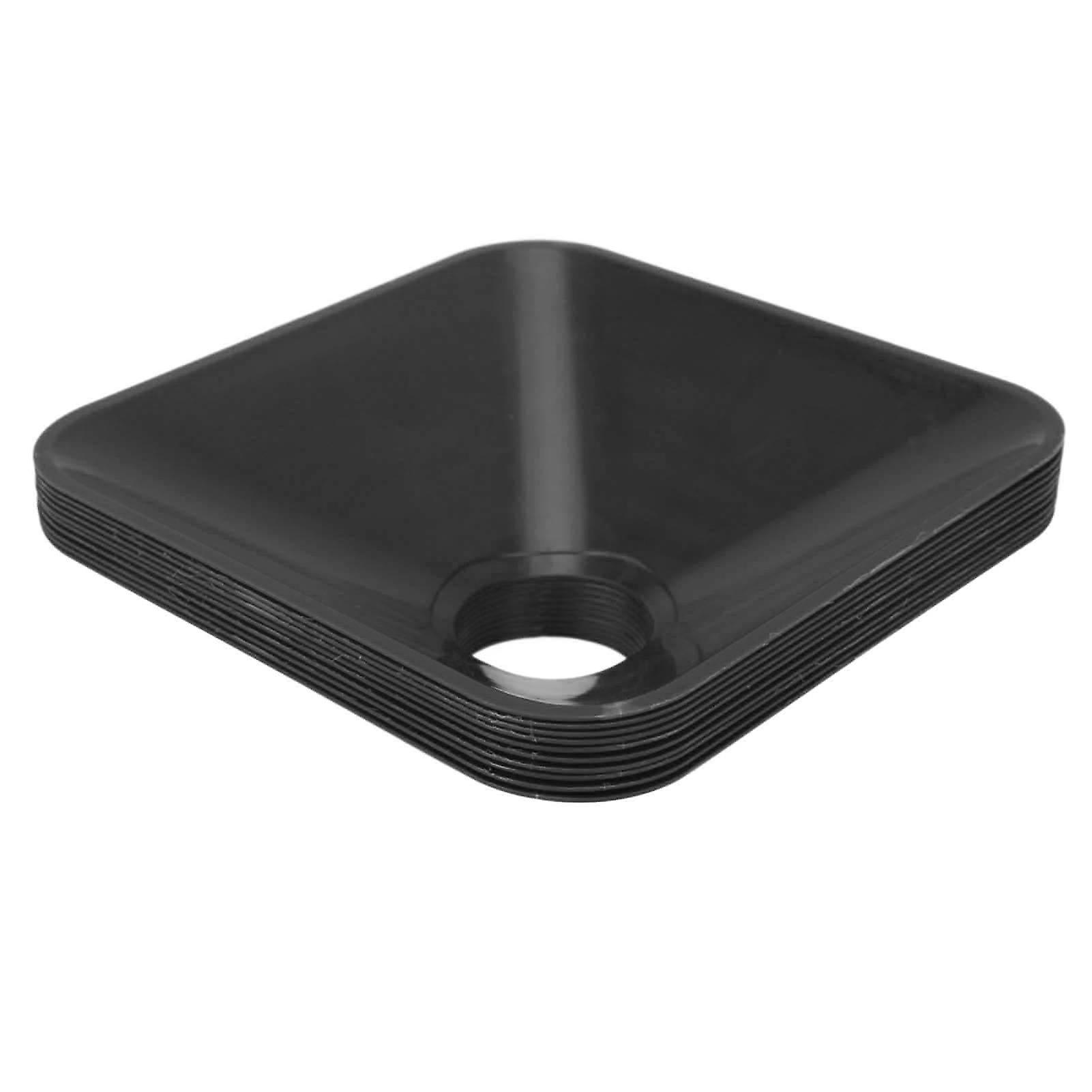 10PCS Disc Cone Set Square Bright Color Stackable Compact Cones Marker for Sports Football Black