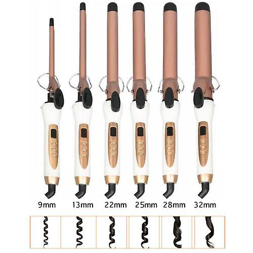 9-32MM سيراميك تجعيد الشعر ، LED الشباك عصا صالون مصفف تونغ ، قابس الاتحاد الأوروبي 9MM