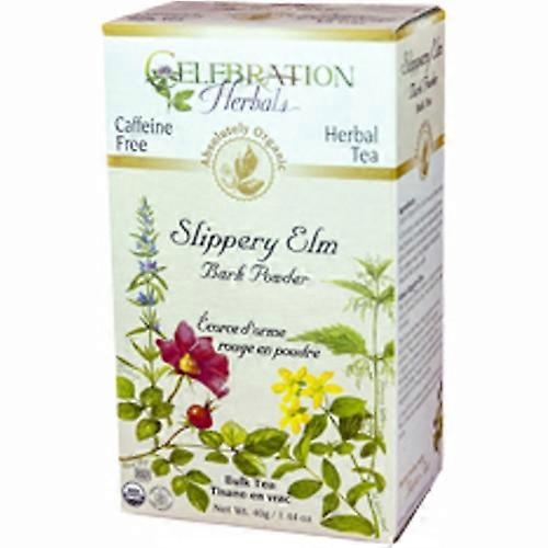 Celebration Herbals 有机滑榆树皮粉茶,40 克(6 件装)