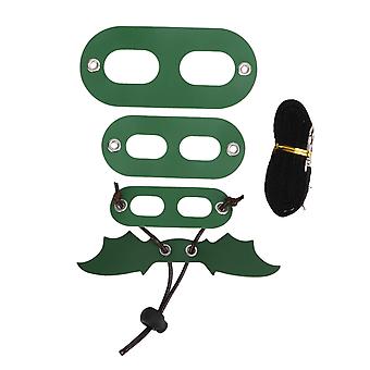 Small Reptiles Animals Harness Soft Adjustable Bearded Dragon Leash for Outdoor WalkingGreen Green Wings