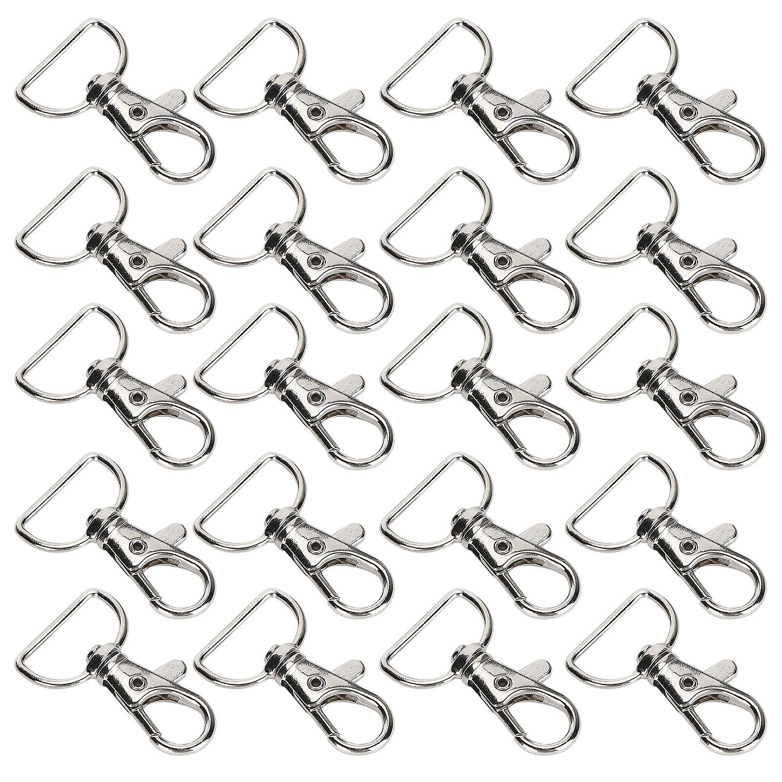 20 Pcs Zinc Alloy Rotating Lobster Clasp Snap Hooks Cord Lock Luggage Accessories