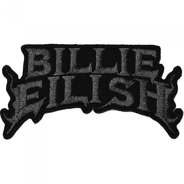 Billie Eilish Woven Flames Iron On Patch