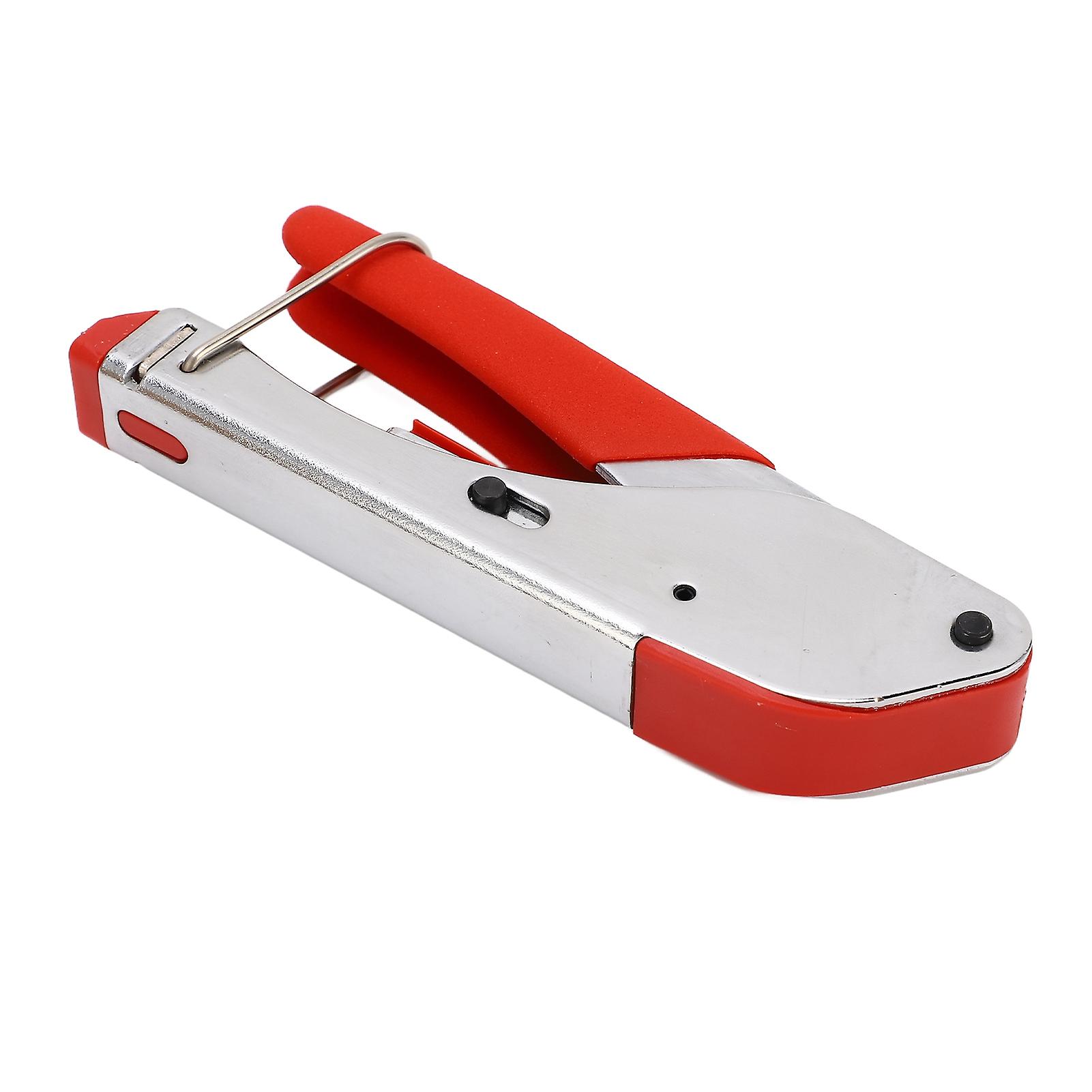 Coaxial Cable Crimper Kit with Stripper and 20Pcs F Connectors Adjustable Wire Rope Crimping Tool 