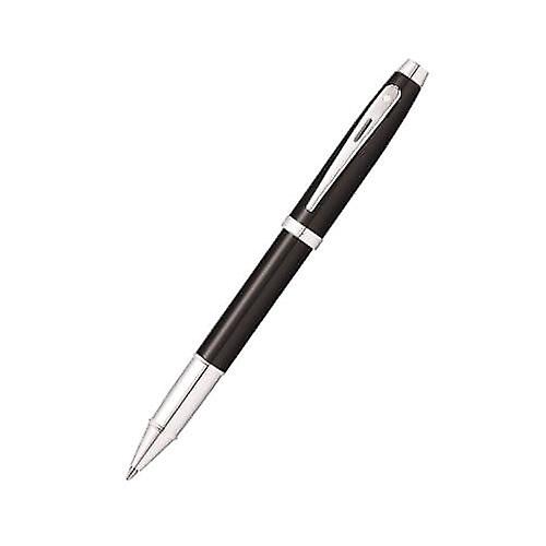 ROLLERBALL Sheaffer Elegant 100 Glossy Black Lacquer/Chrome Plated Pen In Box
