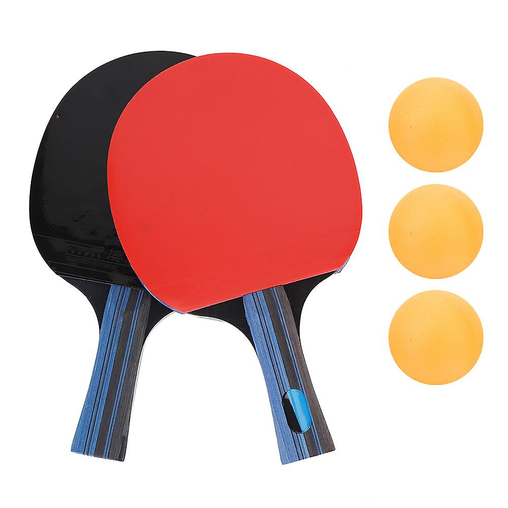 Student Training Straight Table Tennis Set 2 Rackets 3 Balls