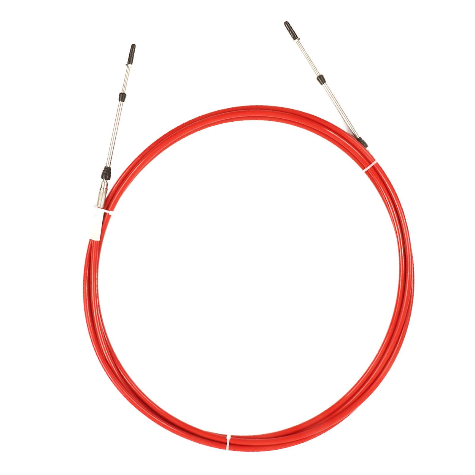 17FT Boat Throttle Cable Flexible Rust Proof Red Protective Cover Replacement for Force Marine Control Cable 