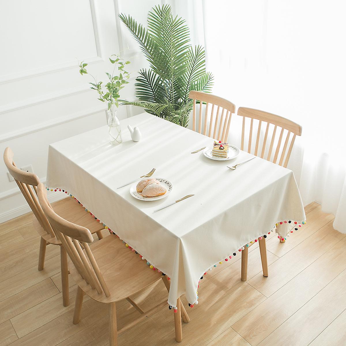 Pretty Rectangular Table Cloth, Table Cloth 140 x 220CM, Table Cloth for Kitchen Coffee Dining Table
