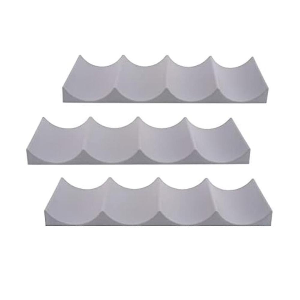3 Pcs Red Wine Display Stacking Bottle Rack Suitable for Kitchen Bar Hotel Multi- Stacking Display Rack, Gray