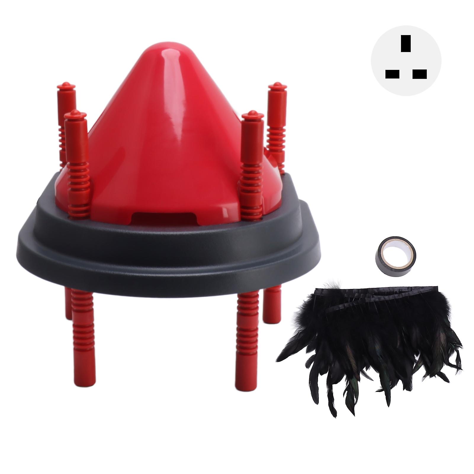 13W Chick Brooder Heating Plate Anti Roost Cone Set Adjustable Height Warms Up to 15 Chicks
