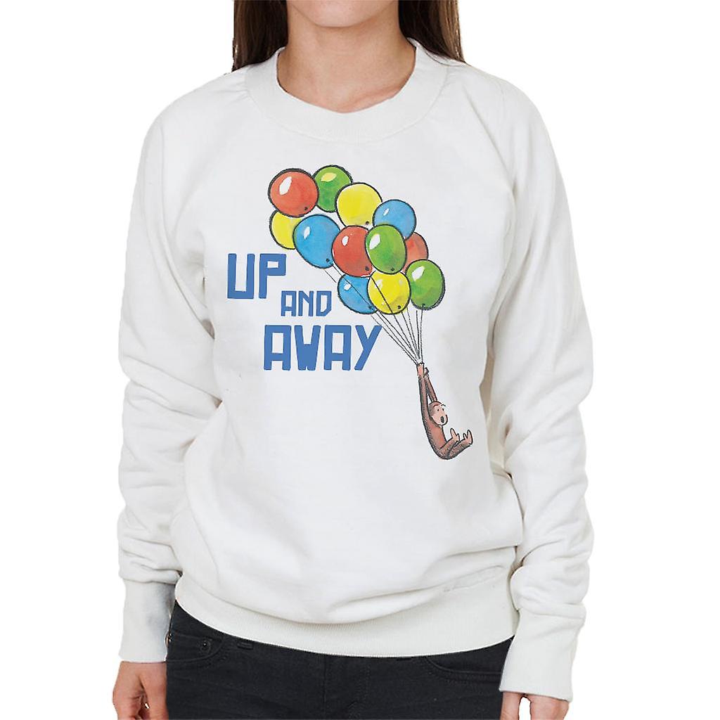 Curious George Up And Away Balloons Women's Sweatshirt