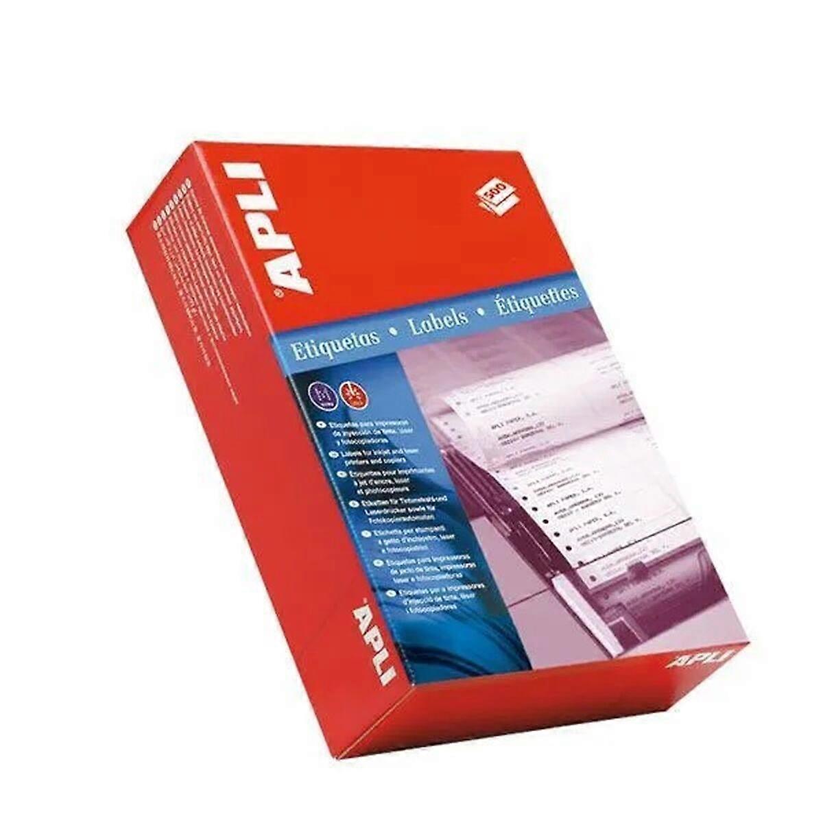 Printer Labels Apli 101,6 x 23,3 mm White 500 Sheets