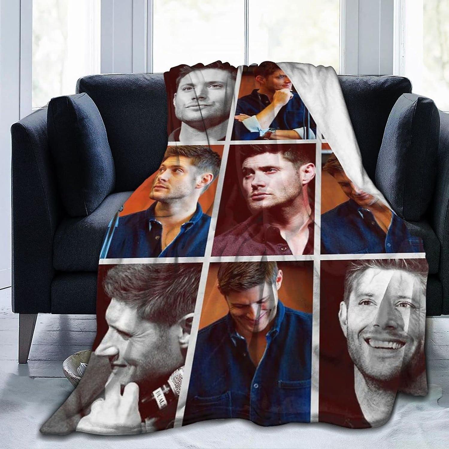 Kasta filt Jensen Jenny Ackles sängkläder flanell fleece filt mjuk thow filtar luftkonditionering filt för soffa soffa vardagsrum sovrum