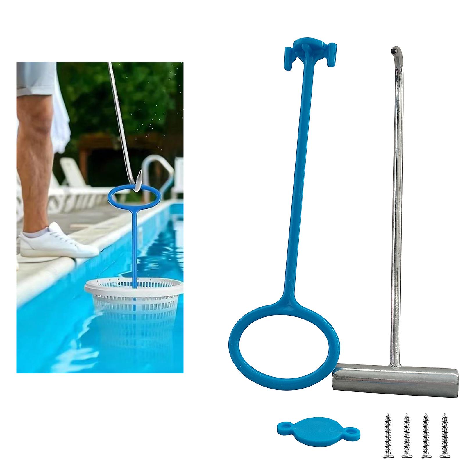 Skimmer Basket Handle, Pool Skimmer Basket Hook, Universal Pool Skimmer Basket With Handle Fit All