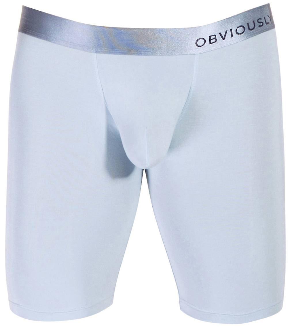 Obviously PrimeMan AnatoMAX Boxer Brief 9inch Leg - Ice Silver