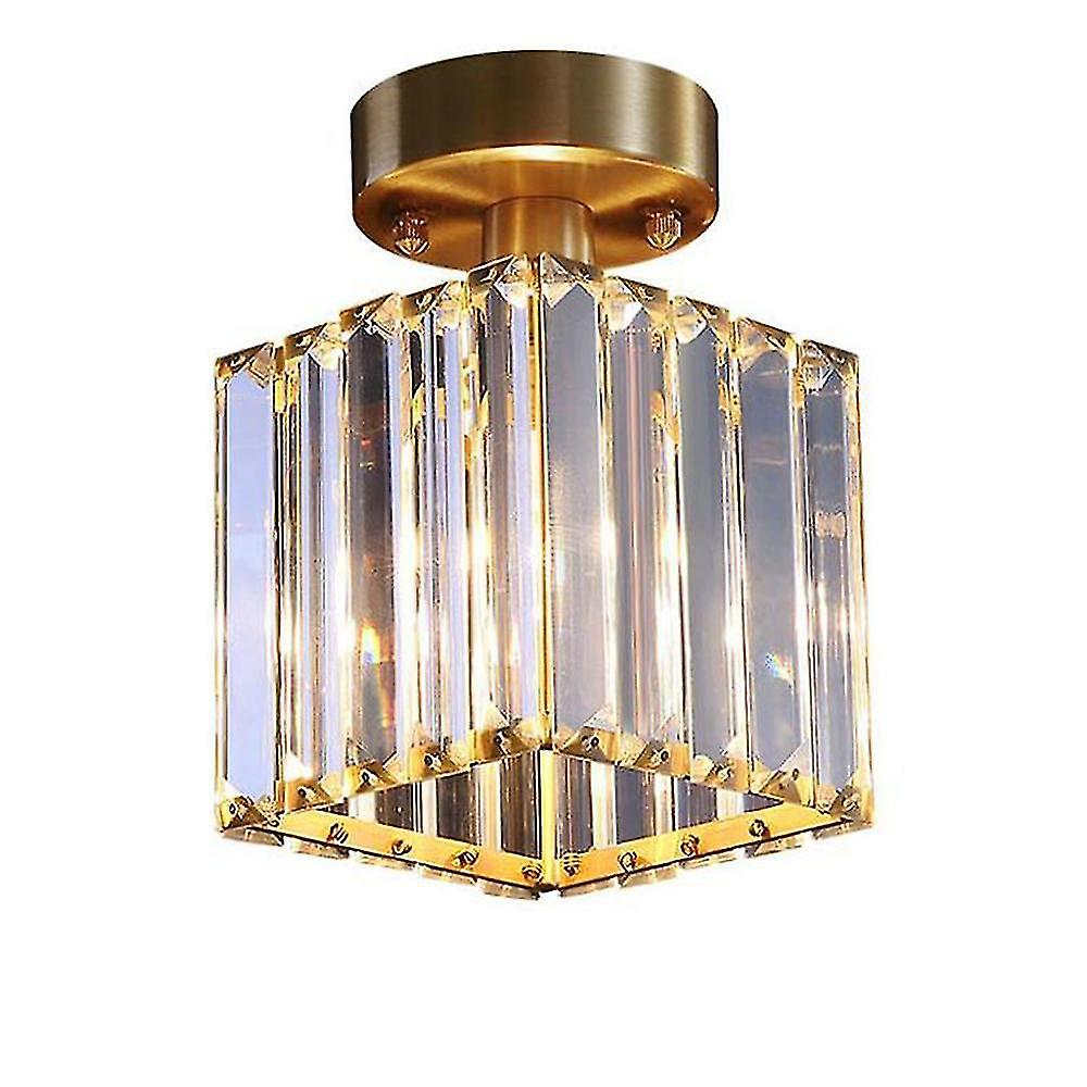 Luxury Crystal Copper Ceiling Lamp