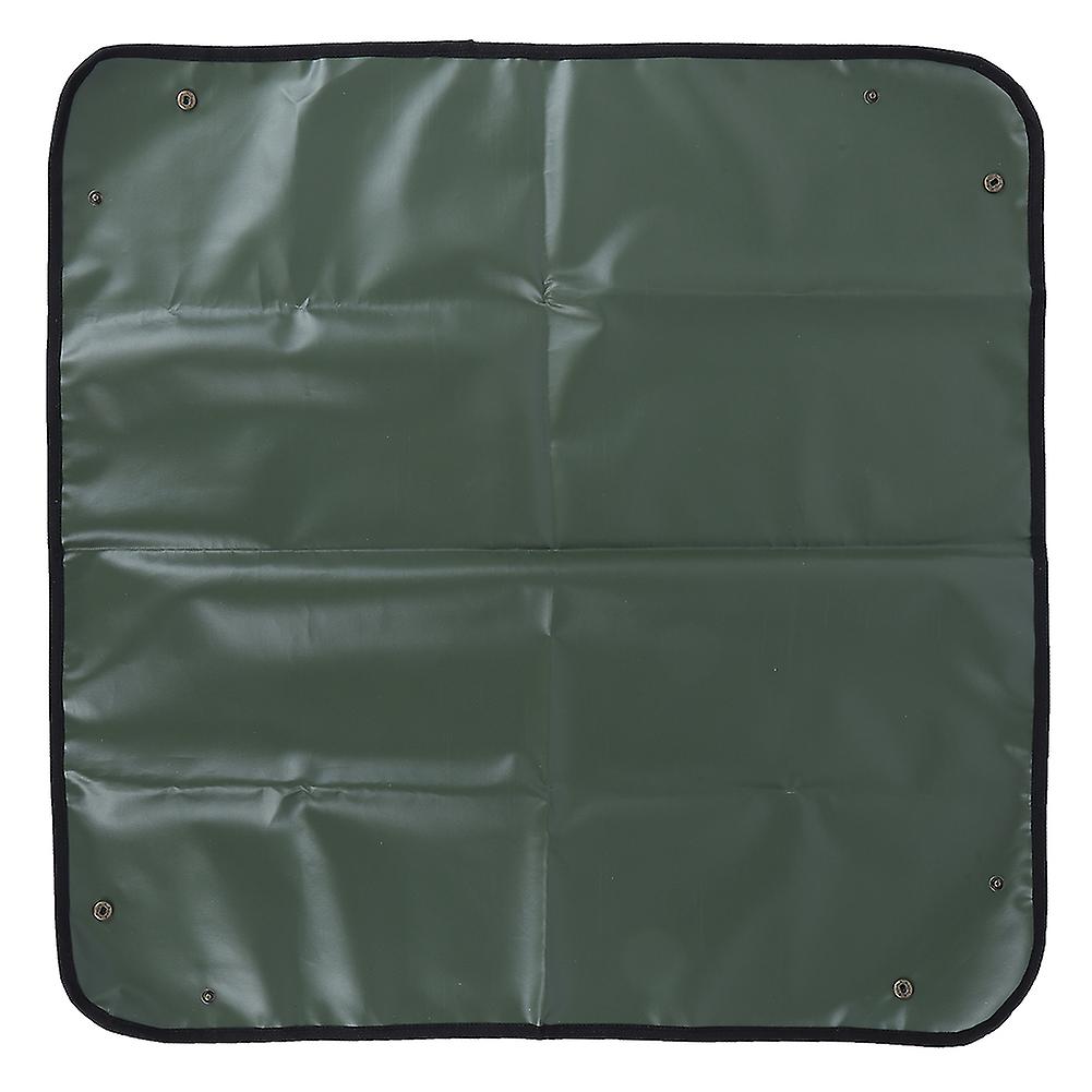 Garden Plant Seedling Repotting Tray for Indoor Flower Transplanting Operating Tidy Potting MatArmy Green