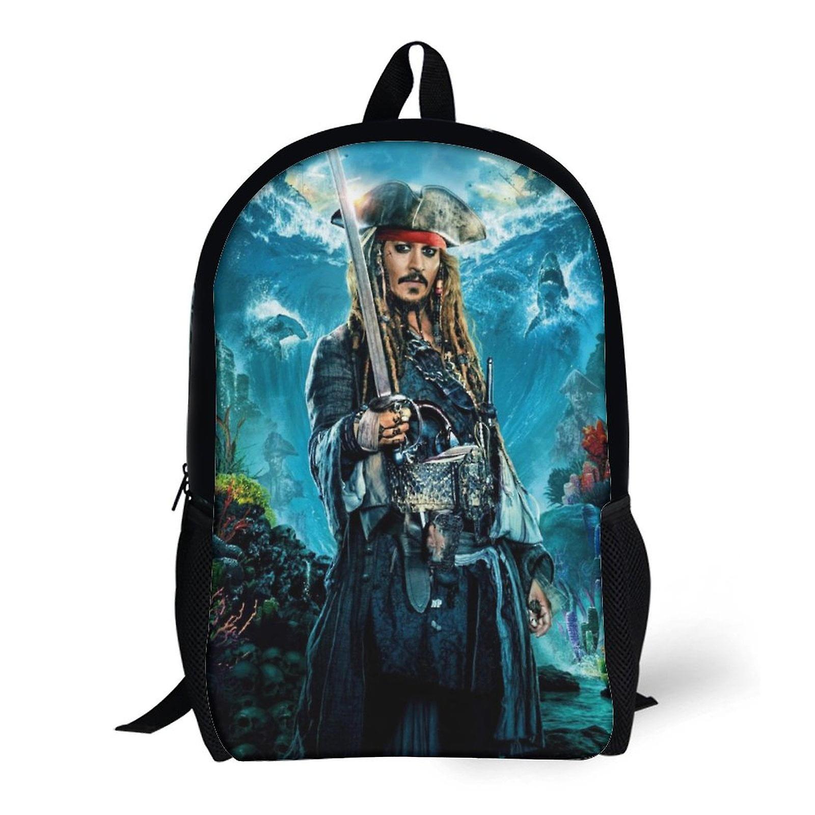 Captain Jack Sparrow Johnny Depp  Shoulder Backpack School Bookbag