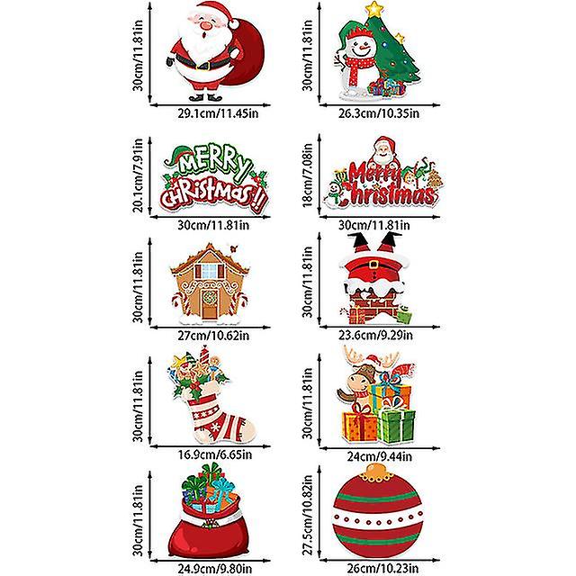 زخرفة الباب معلقة راية سانتا كلوز ثلج المقطع Navidad حزب السنة الجديدة ديكور المنزل 2024 نويل