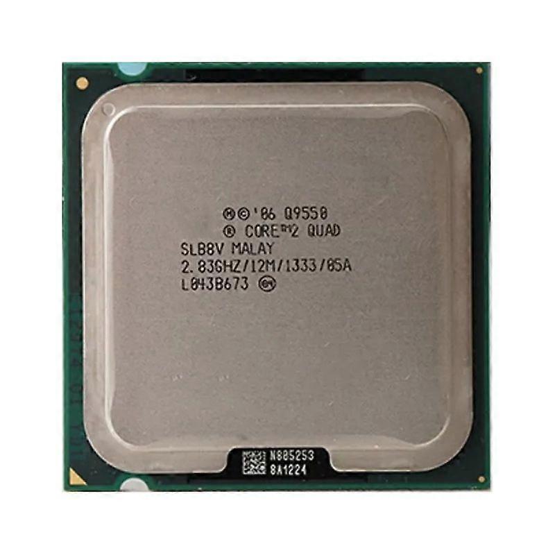 Core 2 Quad Q9550 CPU - Socket 775 4 Cores 4 Threads 2.83GHz 12MB L2 Cache 95W TDP.