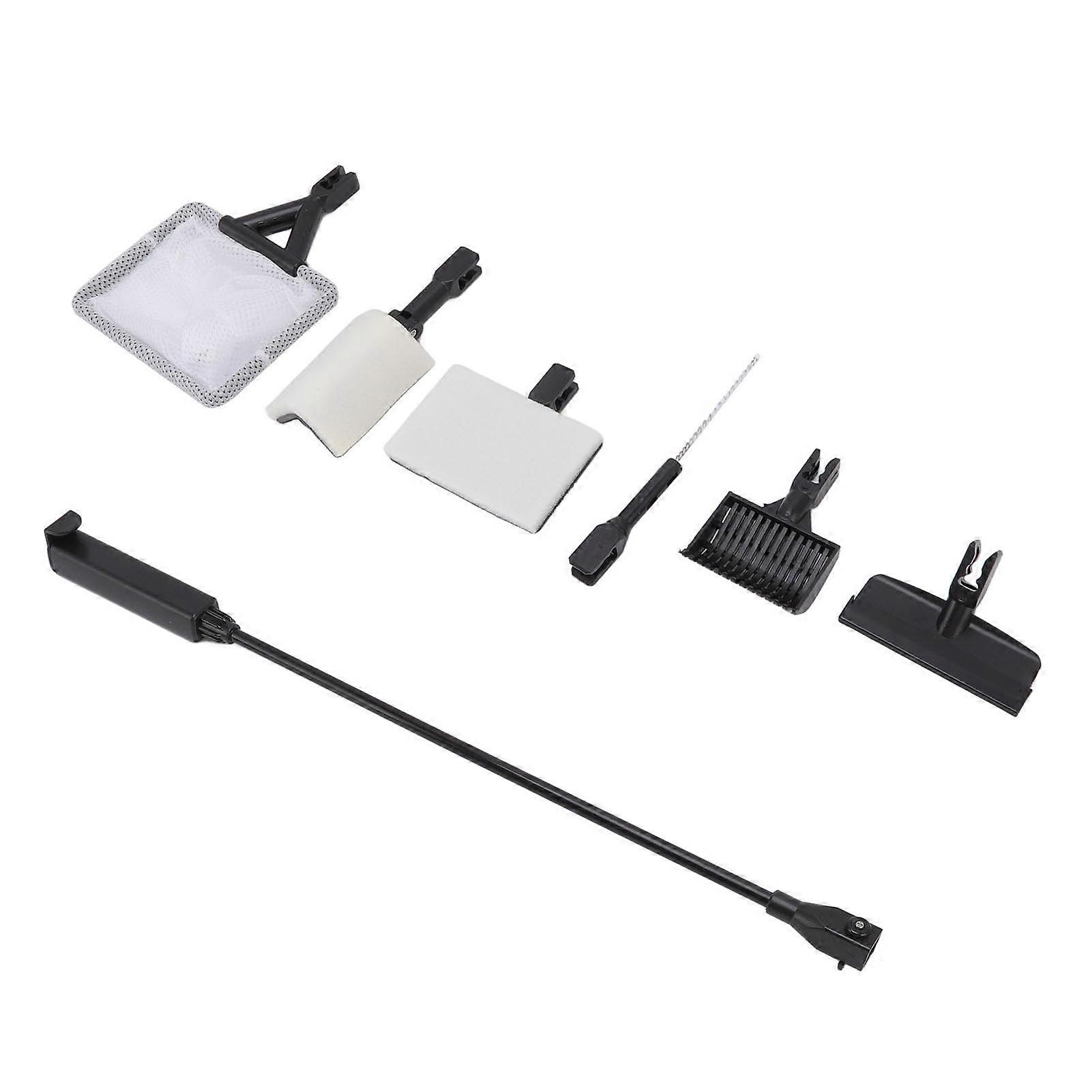 6 in 1 Aquarium Cleaning Kit with Algae Scraper & Fish Net, ABS