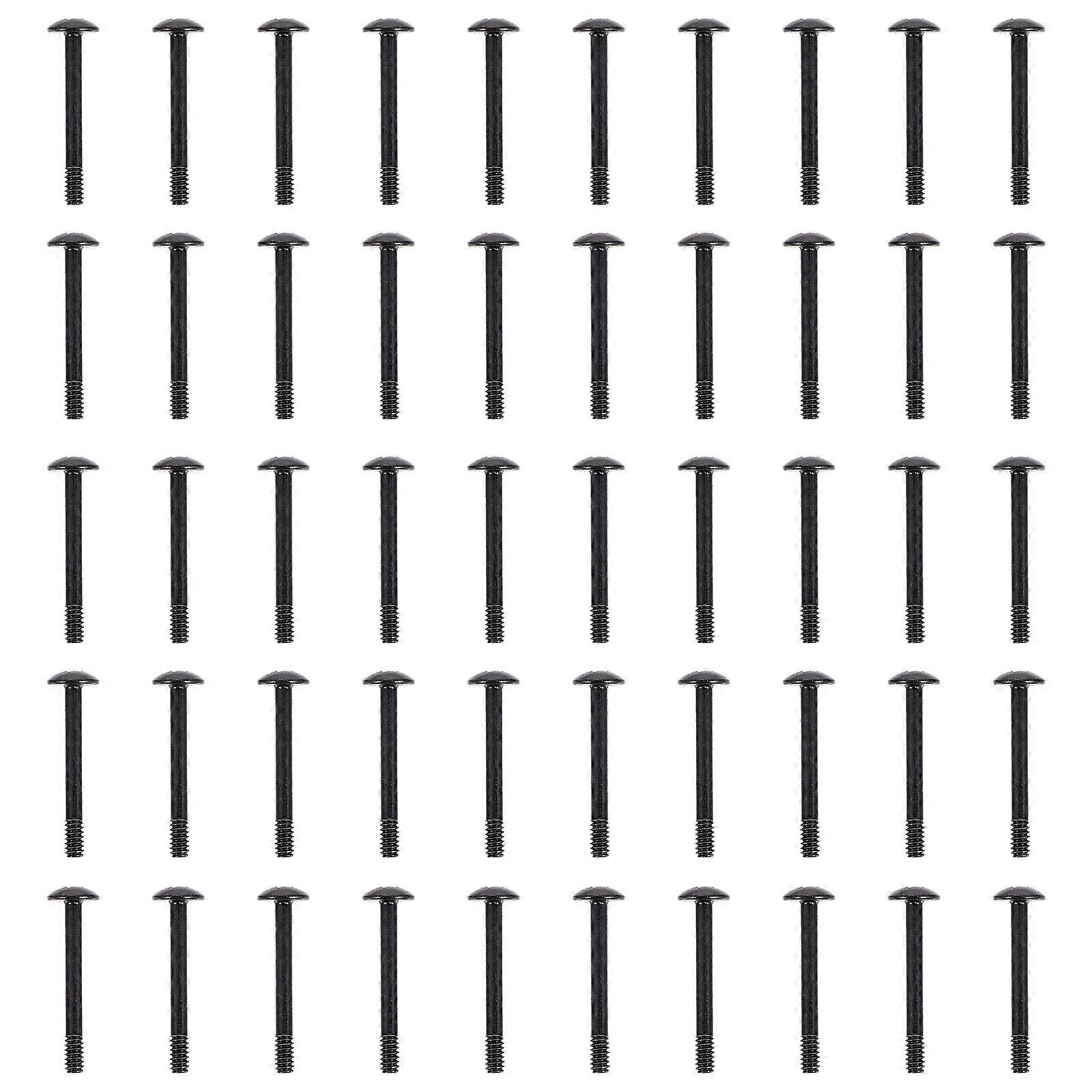 50pcs Computer Case Fan Screw Round Head Tapping Screw 30mm Long Screws