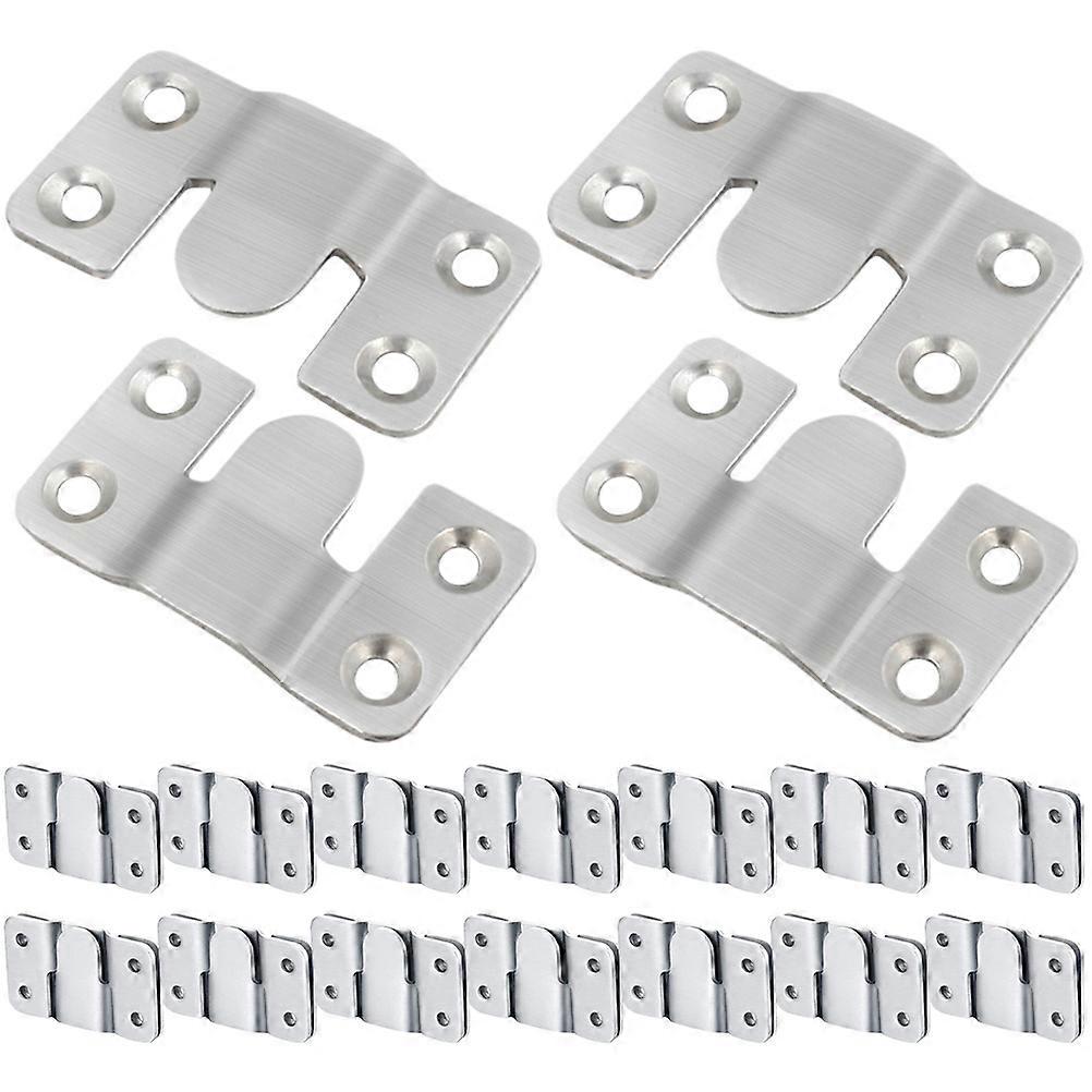 16 Pairs Heavy Duty Picture Hangers Interlocking Photo Frame Hooks Mounting Hooks