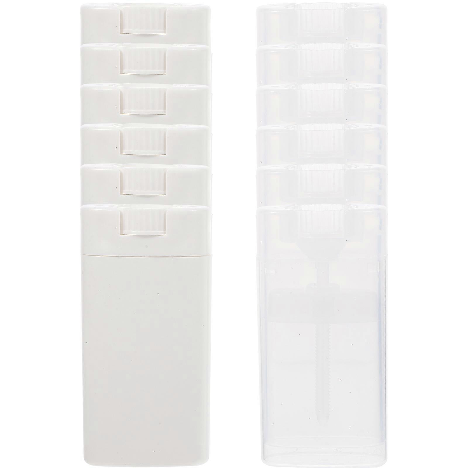12pcs Bottles Plastic Cream Bottles Plastic Sub Bottles Empty Bottles