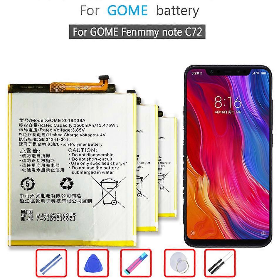 2018 X38A Fenmmy note C72 note72 eraser battery 3500mAh