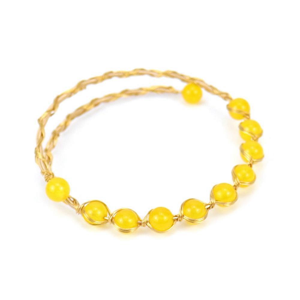 Bracelet - Citrine Sunshine Loop Bracelet - Golden Glow