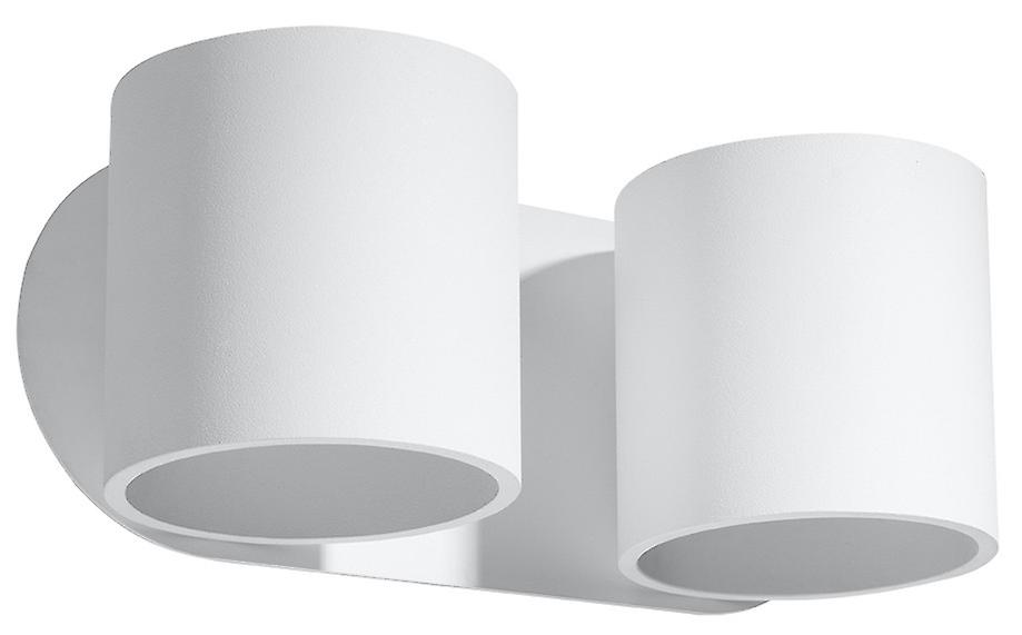 Sollux ORBIS SL.0659 Twin Round Up & Down Wall Lamp White G9