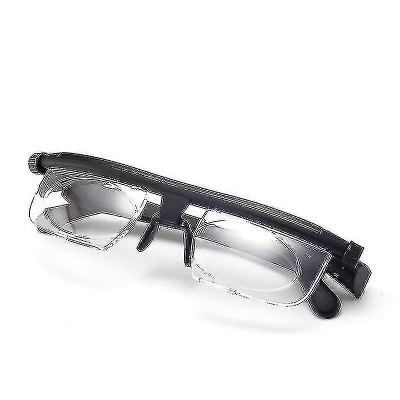 Portable Adjustable Strength Lens Glasses Variable Focus Distance Vision Zoom