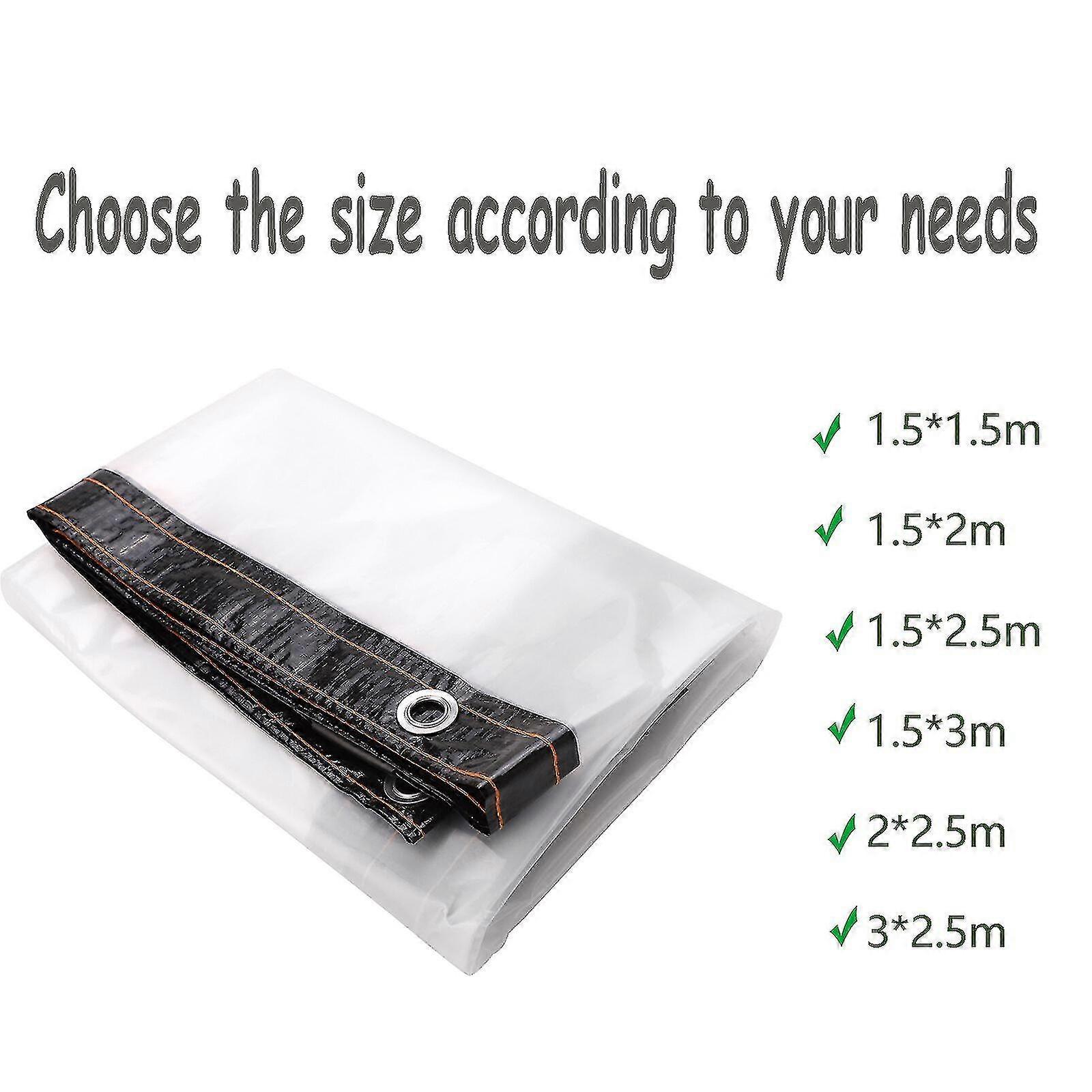Outdoor Clear Tarp Curtain Waterproof Wind-Proof