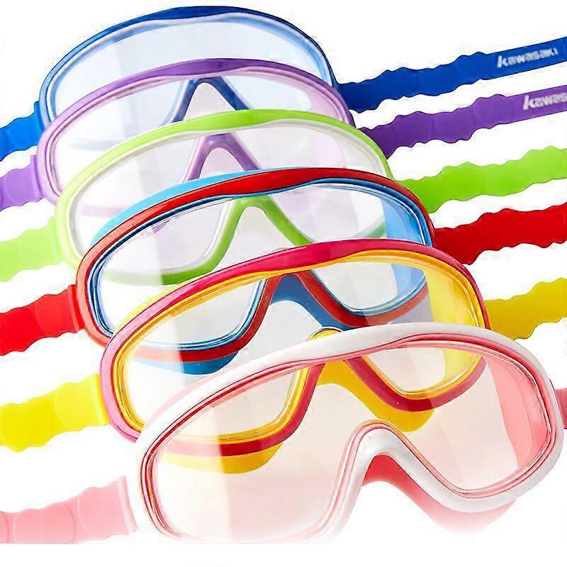 Children's Swim Goggles Waterproof Anti-fog Large Frame Earplugs