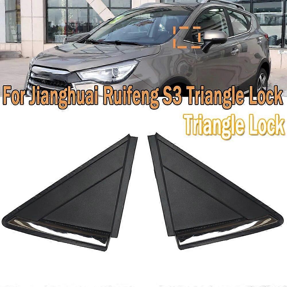 Triangle Lock Reverse Mirror Triangle Cover Triangle Cover Triangle Plate For Car Fit For JAC Refine S3 Black Shell