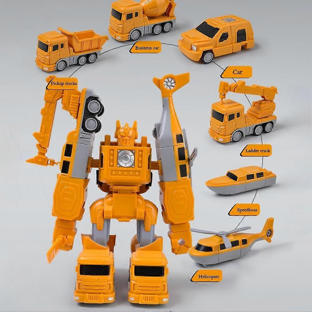 Jeu De Construction Magnétique 35 Pièces - Voiture Robot Transformable Pour Enfants 3 Ans Et + - 11