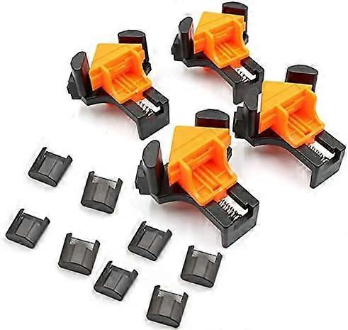 90 Degree Right Angle Clamp,4 Woodworking Corner Clamps,Corner Clamps Set,Photo Frame Corner Clamp for DIY Hand Tool,Suitable for Cabinet Making
